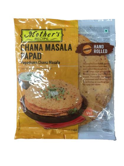 Chana Masala Papad